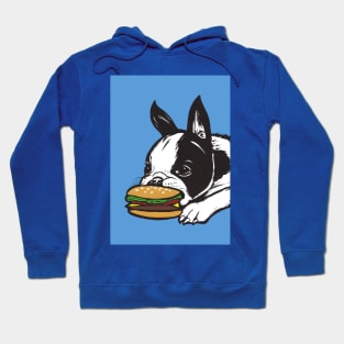 Boston Terrier Cheeseburger Hoodie